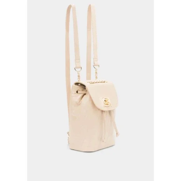 Bebe Hera Backpack Tan Small #549 - Picture 2 of 7